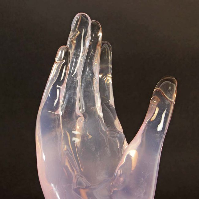 epoxy resin hand sculpture
